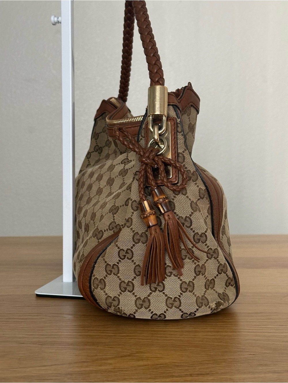 Gucci Monogram Tote Bag - Picture 4 of 14